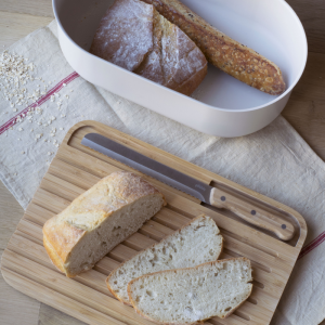 Wooden Bread Bin with Breadboard