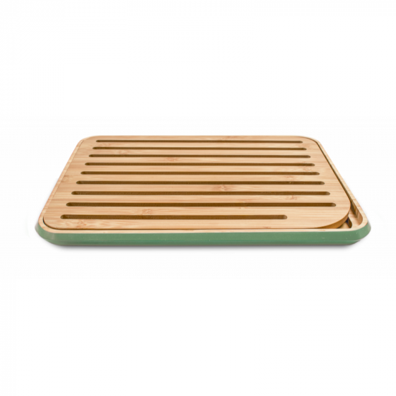 Bamboo Bread Board - Sage Green border