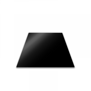 Protection Plaque de Cuisson en Verre 57 x 50 cm Noir Pebbly