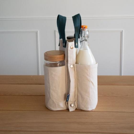 Organic Cotton Bottle Bag