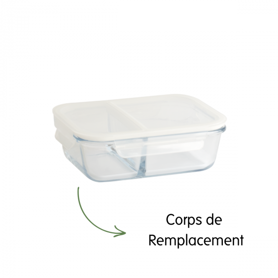 Corps en Verre de Remplacement pour la Boîte Compartimentée