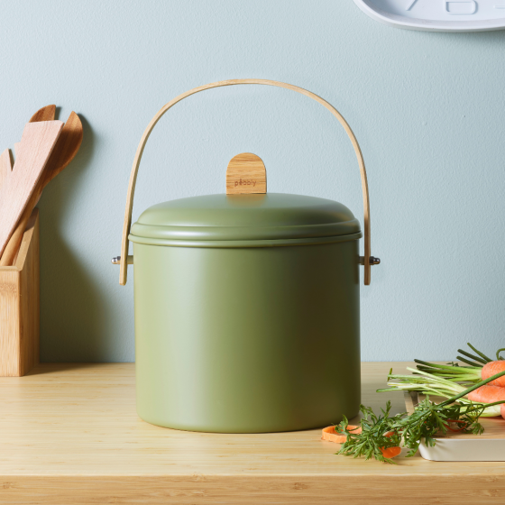 Indoor Steel Compost Bucket - 7 L