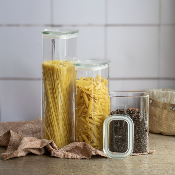 Rectangular Glass Storage Canister